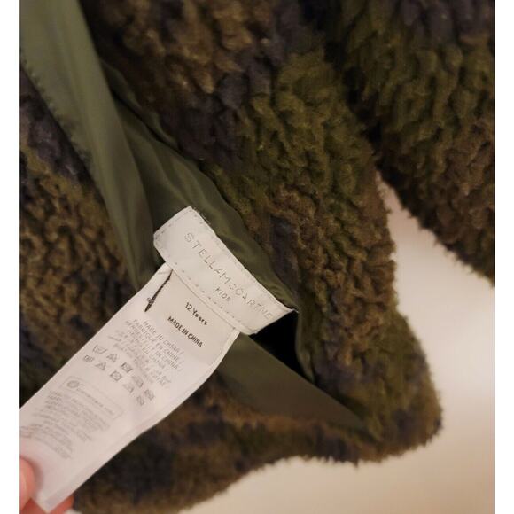 Euc Stella McCartney Kids reversible shearling jacketCAMO/Green - Picture 8 of 9